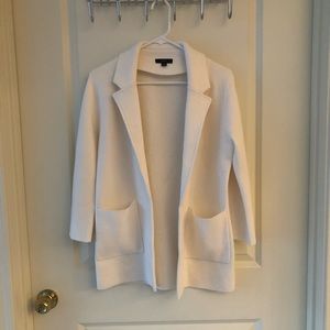J.Crew sweater blazer in white